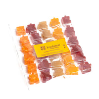 Mix de gomitas de fruta natural (fresa, guayaba, mango, manzana)