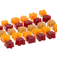 Mix de gomitas de fruta natural (fresa, guayaba, mango, manzana)