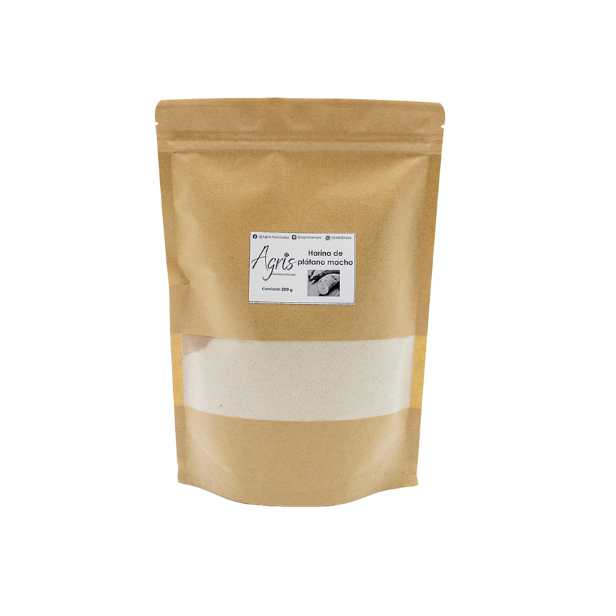 Harina de platano macho - 500 gr