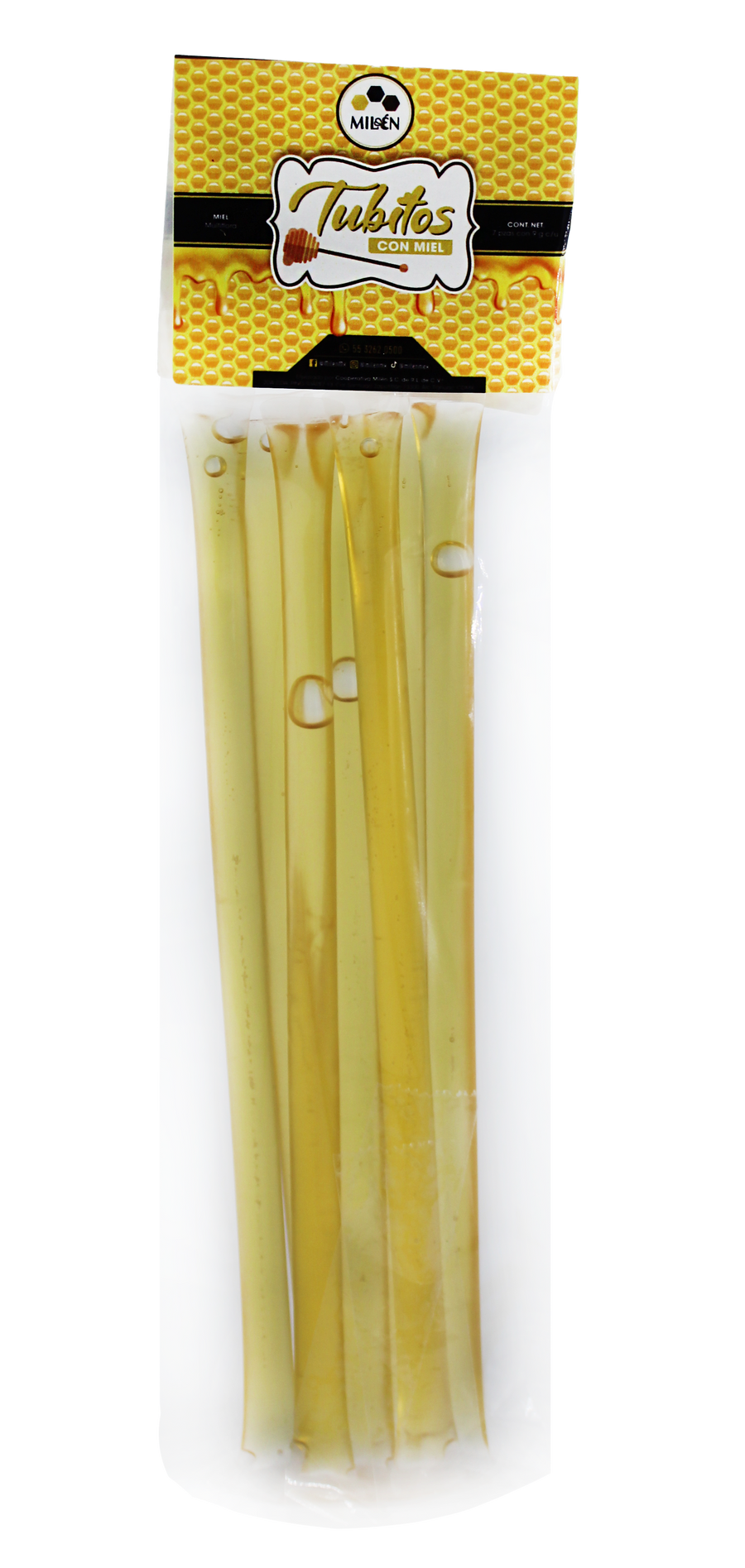 Tubitos de miel - 5 pzas